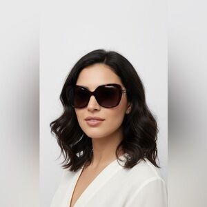 Emilio Pucci EP165 Tortoise Shell Sunglasses with Logo Accent